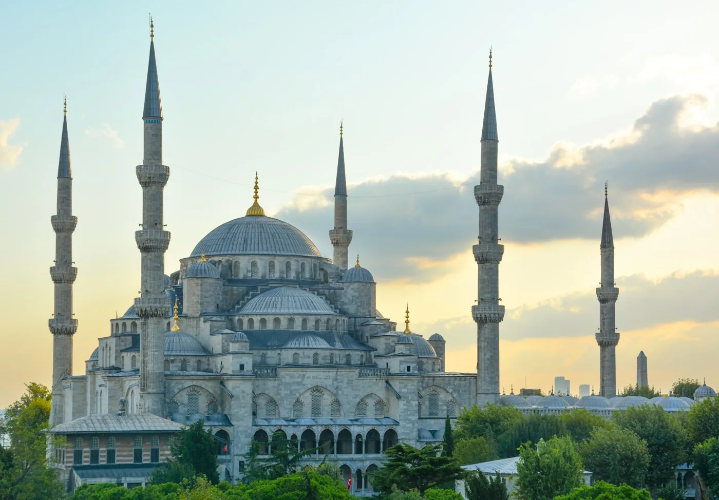 Detailed view of luxury Ottoman-era architecture in Istanbul