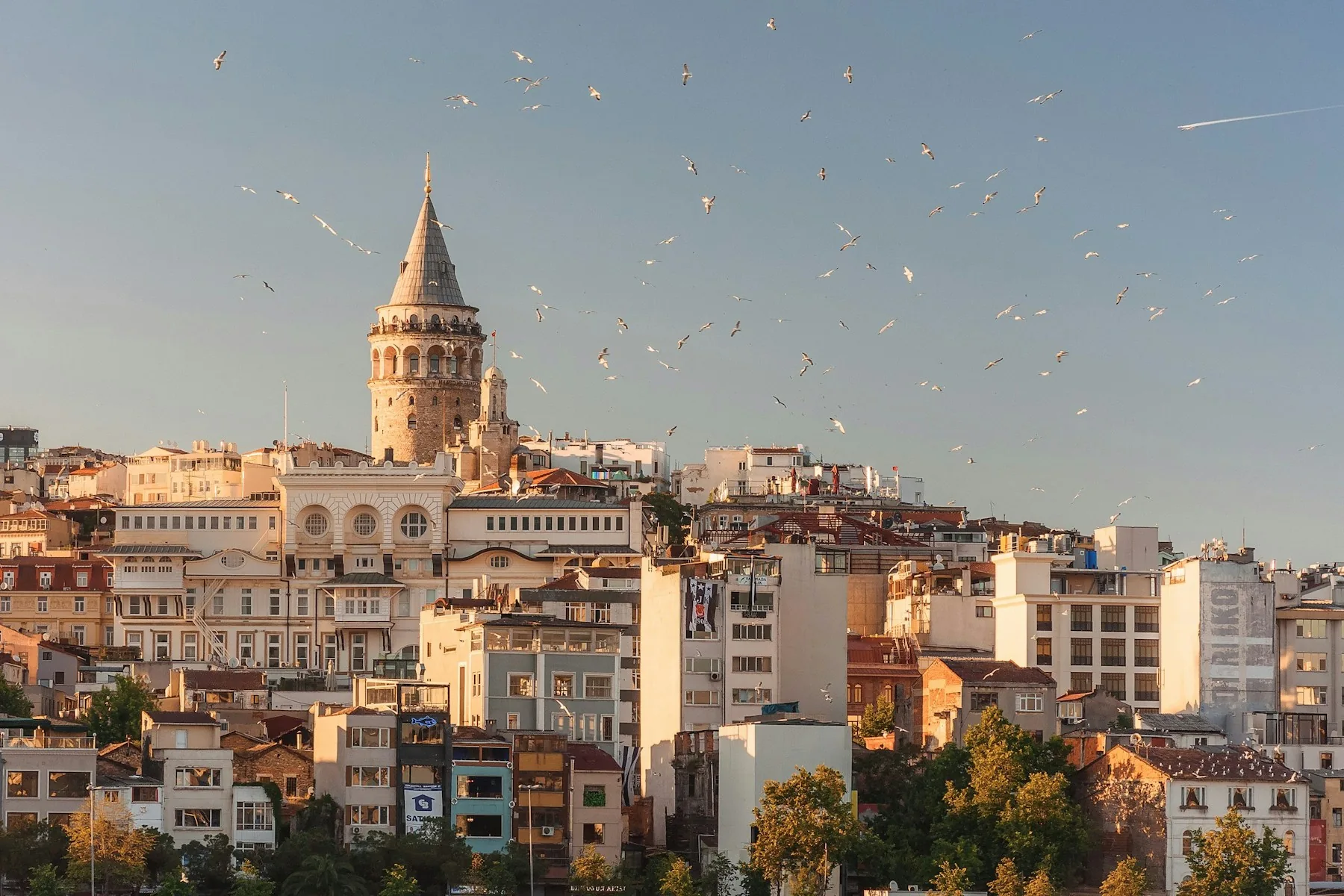 View of the Bosphorus shoreline, Istanbul